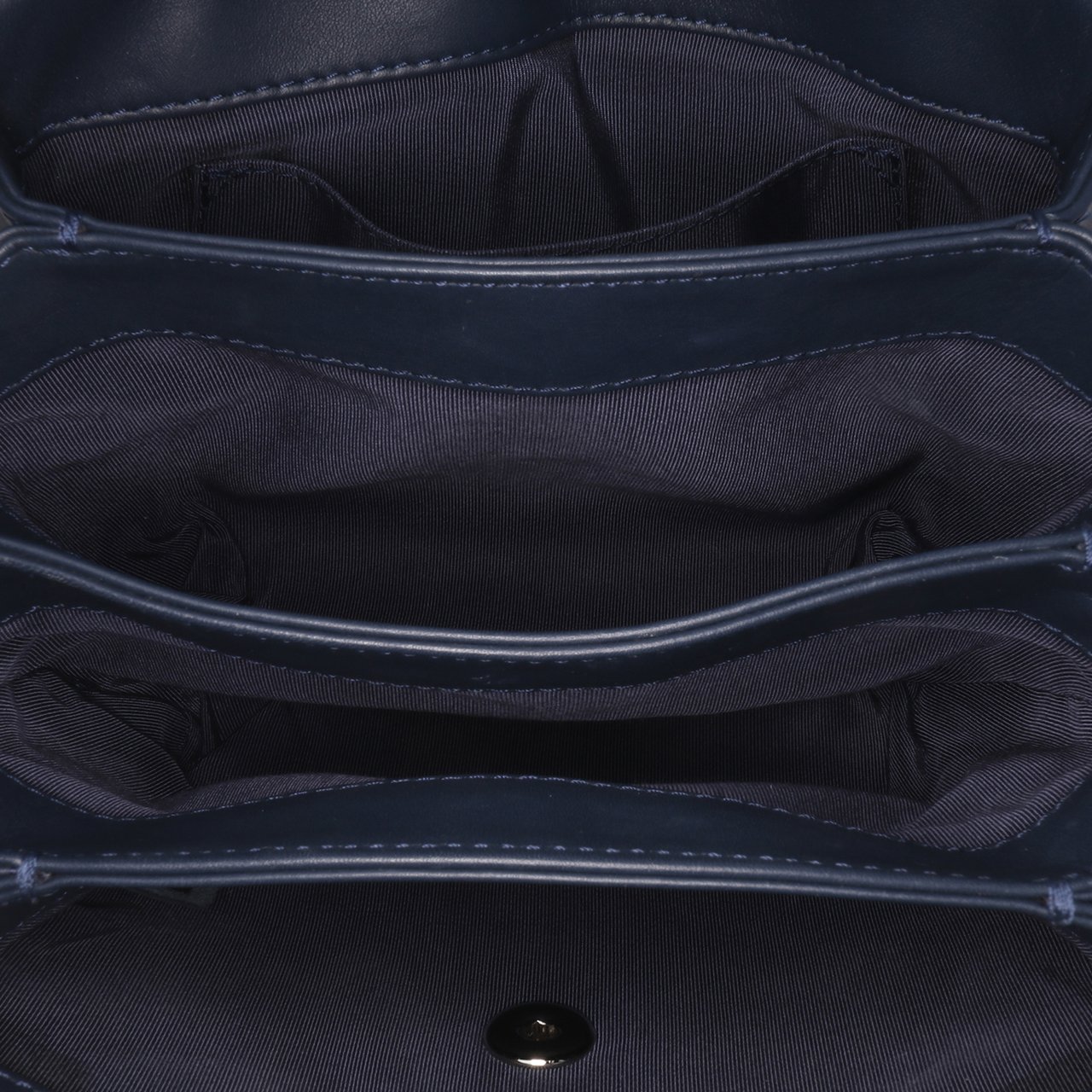 Chanel Mini Calfskin Tramezzo Flap Blauw