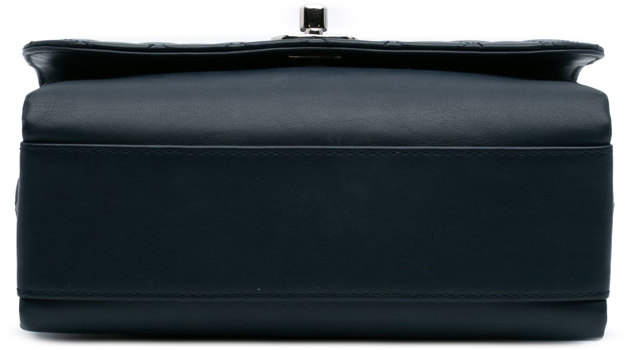 Chanel Mini Calfskin Tramezzo Flap Blauw