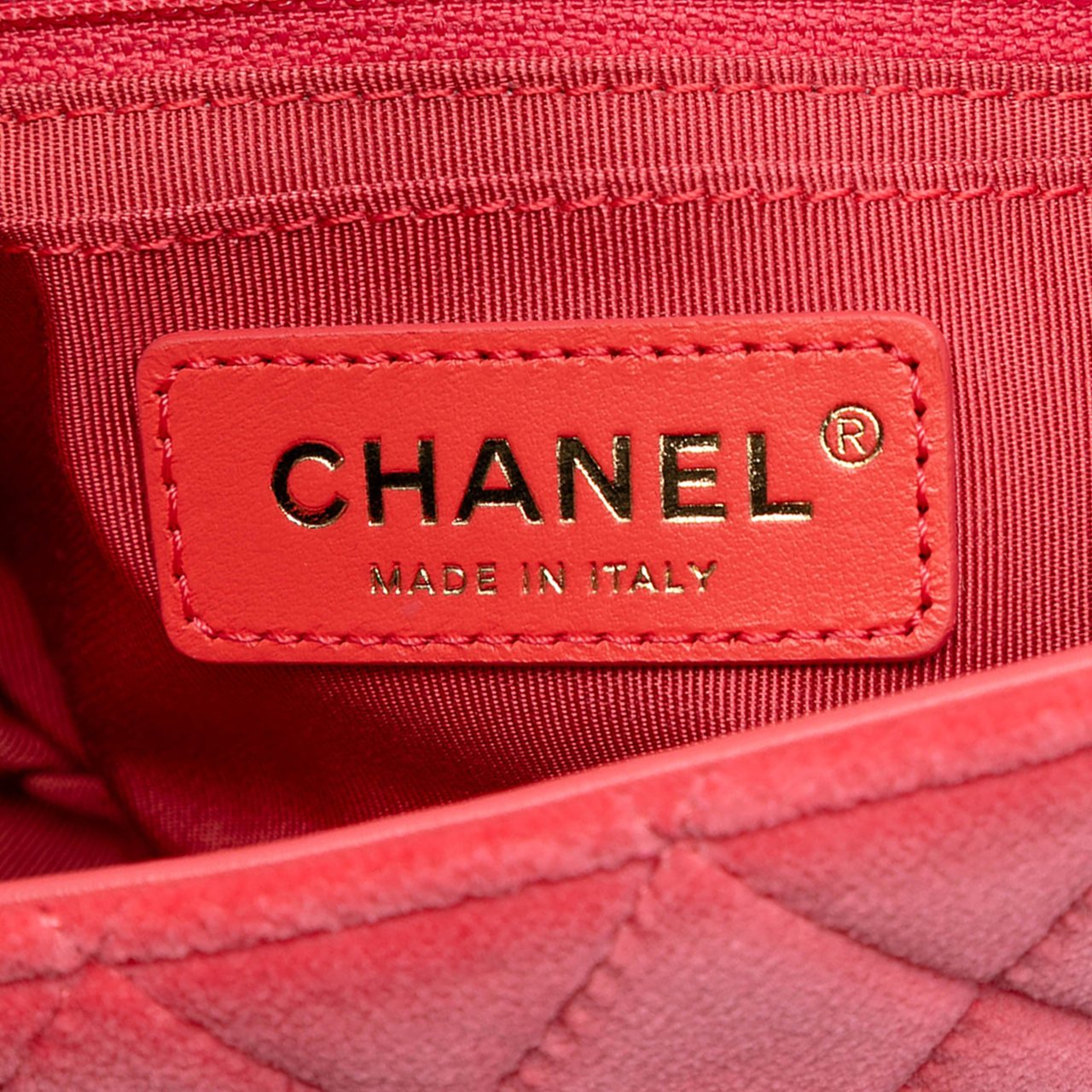 Chanel Mini Square Classic Velvet Pearl Crush Single Flap Roze