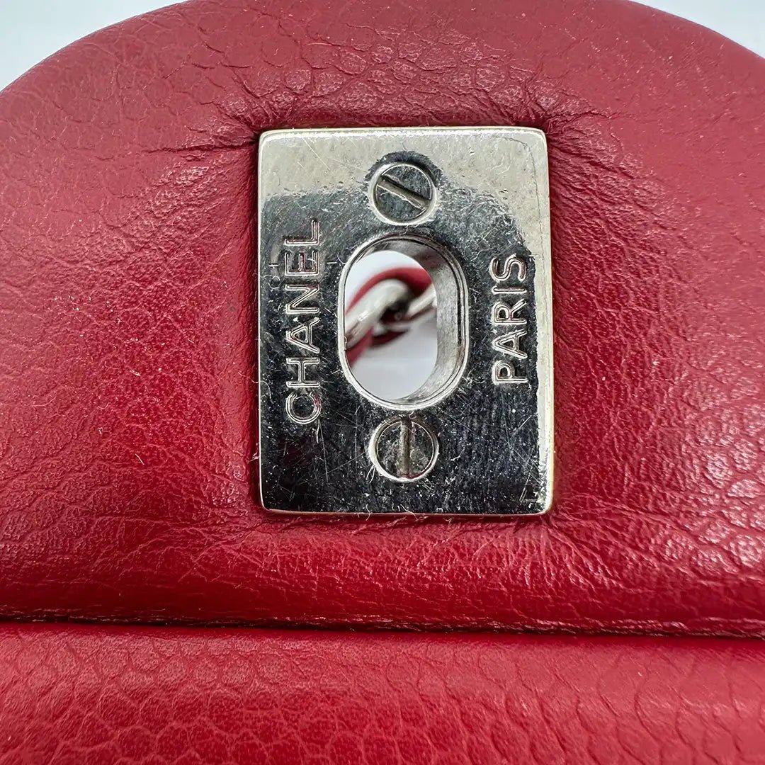Chanel Chanel Timeless Double Flap Bag Jumbo red caviar leather / good Rood