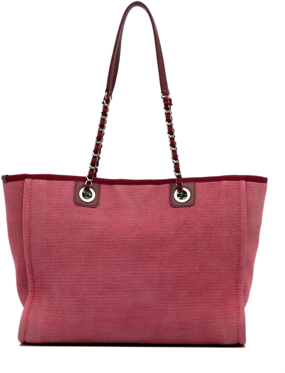 Chanel Small Mixed Fibers Deauville Tote Rood