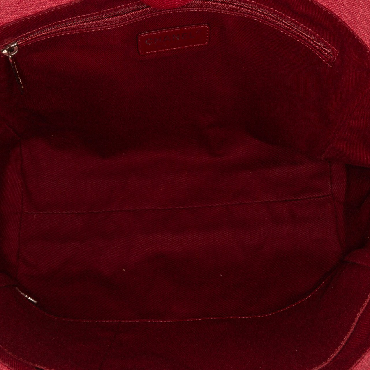 Chanel Small Mixed Fibers Deauville Tote Rood