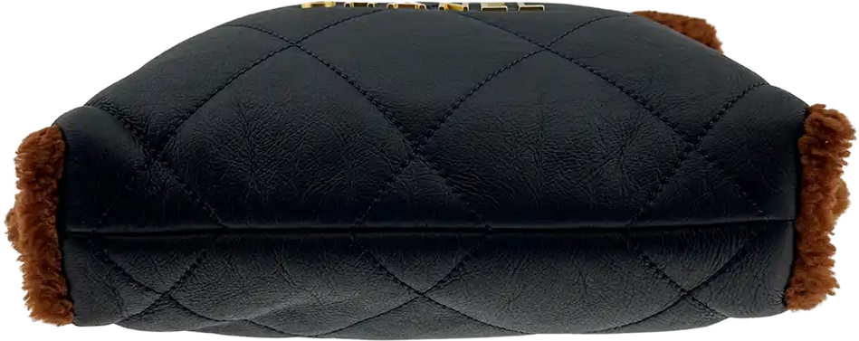 Chanel Chanel 22 small hobo bag in lambskin leather with lambskin / mint condition Blauw