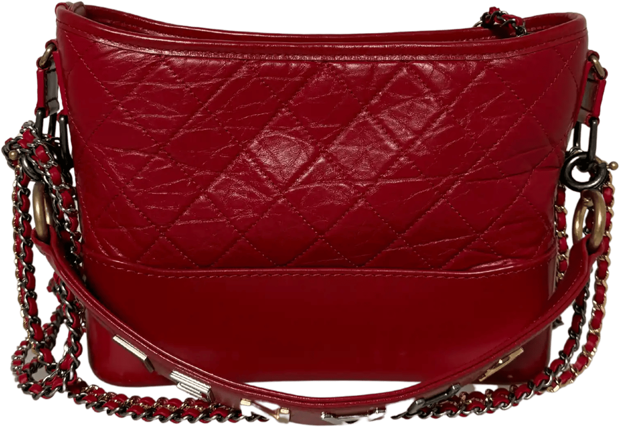 Chanel Chanel Gabrielle medium hobo bag red 2020 full set / very good Rood