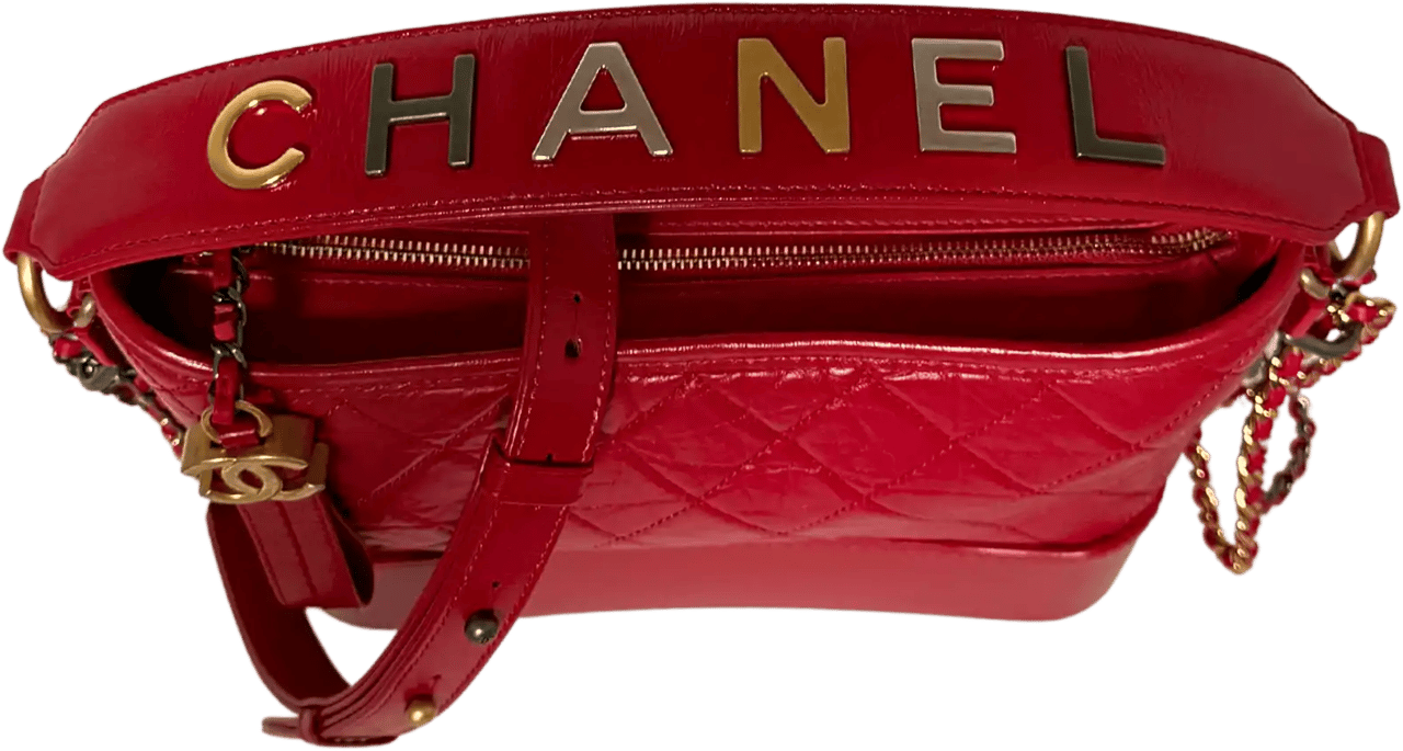 Chanel Chanel Gabrielle medium hobo bag red 2020 full set / very good Rood