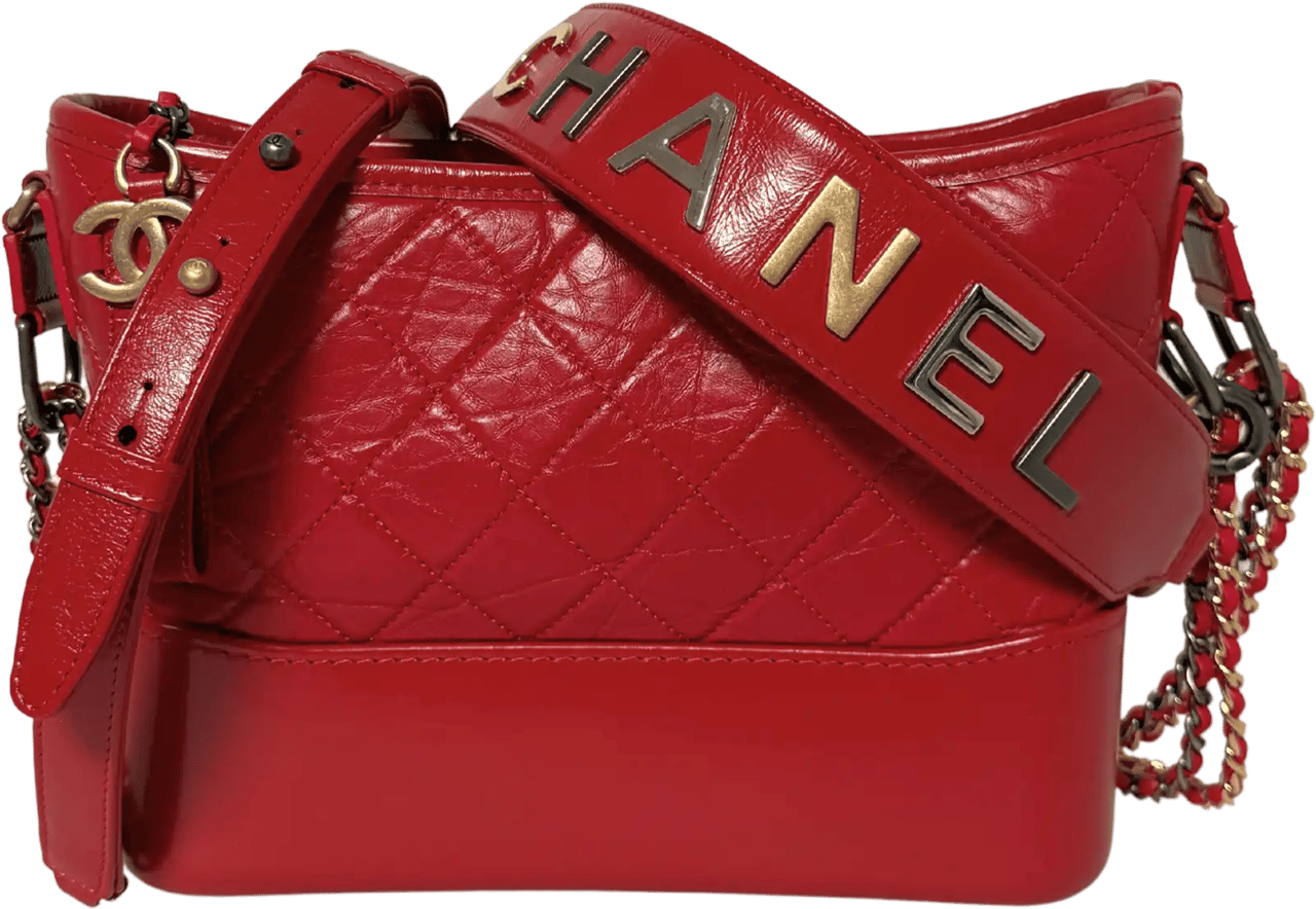 Chanel Chanel Gabrielle medium hobo bag red 2020 full set / very good Rood