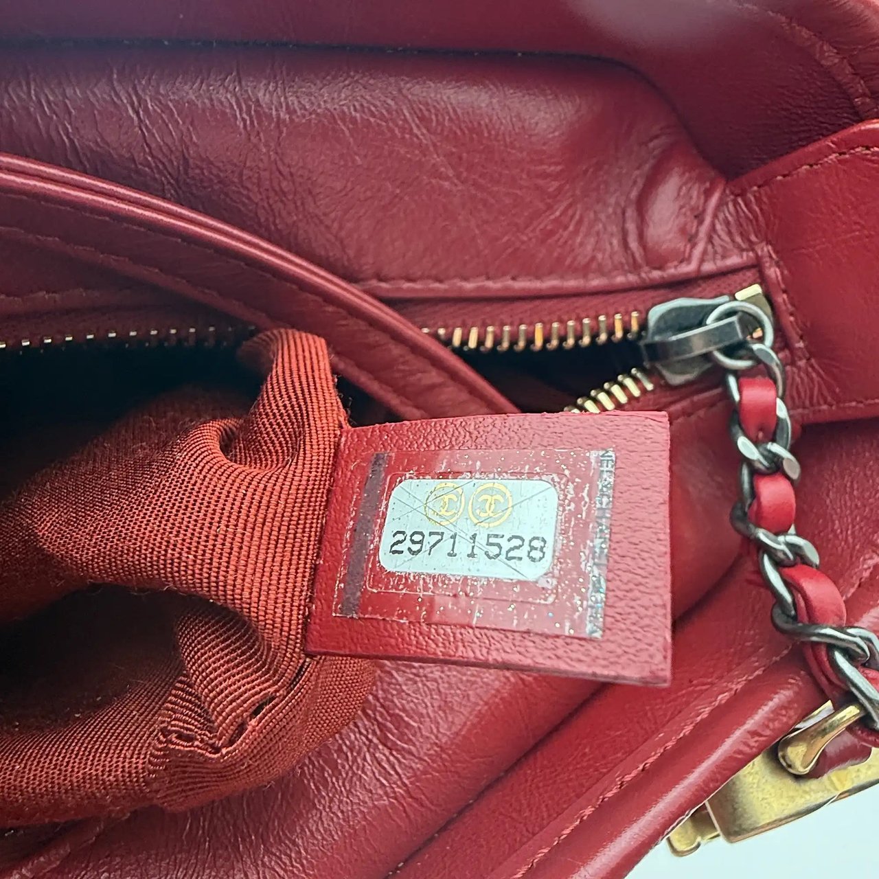 Chanel Chanel Gabrielle medium hobo bag red 2020 full set / very good Rood