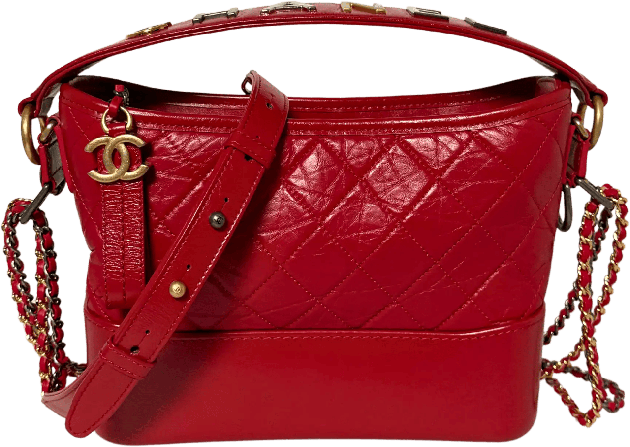 Chanel Chanel Gabrielle medium hobo bag red 2020 full set / very good Rood