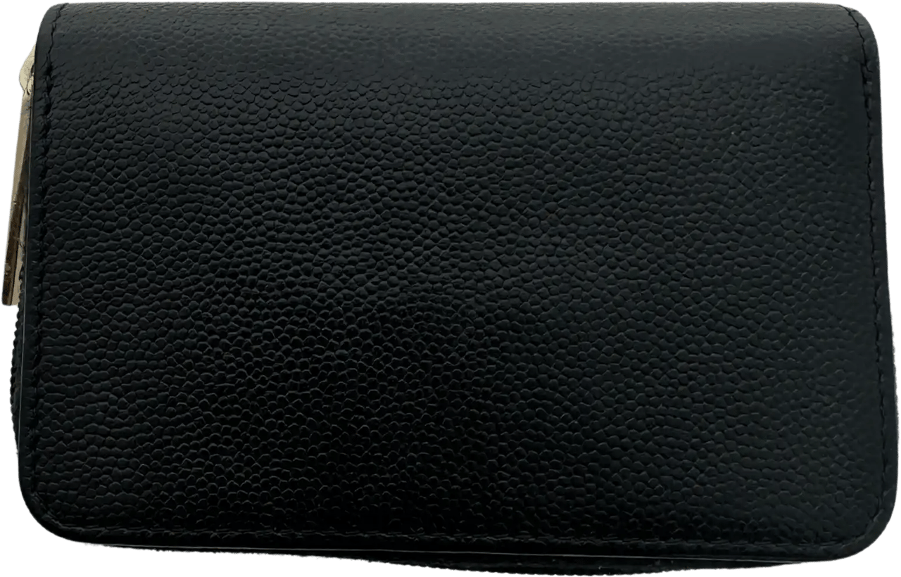 Chanel Chanel Coco Mark small wallet CC leather black / very good Zwart