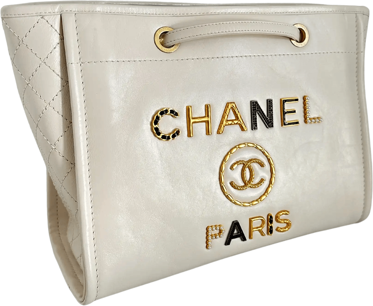 Chanel Chanel Deauville Charms Small aged Calfskin 2021 / very good Zwart