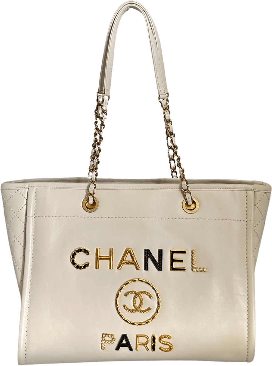 Chanel Chanel Deauville Charms Small aged Calfskin 2021 / very good Zwart
