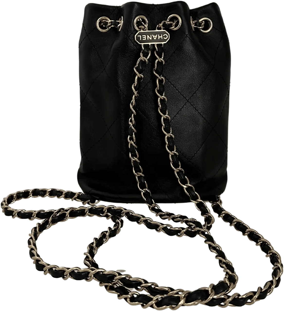 Chanel Chanel CC Backpack Lambskin rare full set 2023 / unworn Zwart