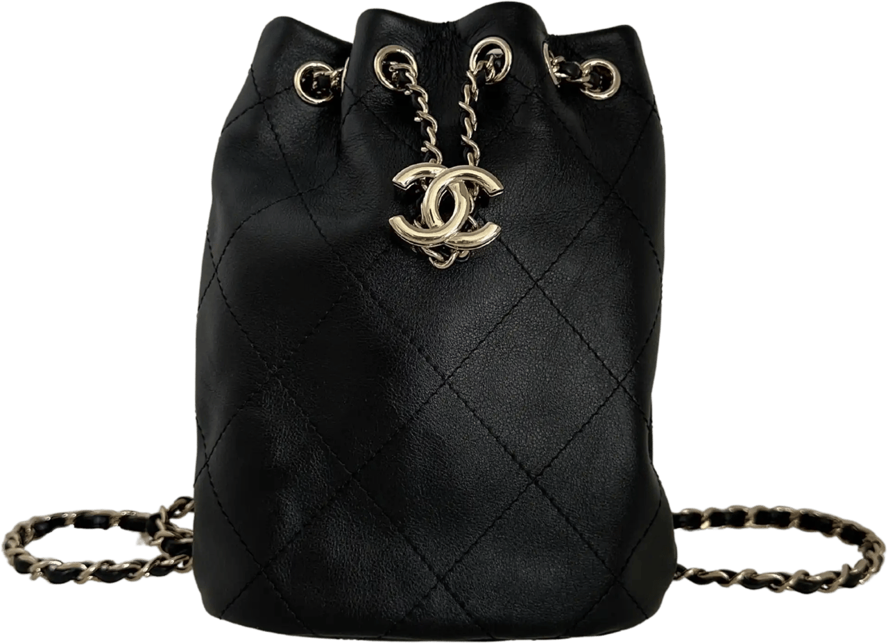 Chanel Chanel CC Backpack Lambskin rare full set 2023 / unworn Zwart
