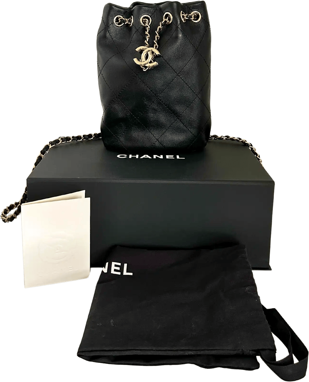 Chanel Chanel CC Backpack Lambskin rare full set 2023 / unworn Zwart