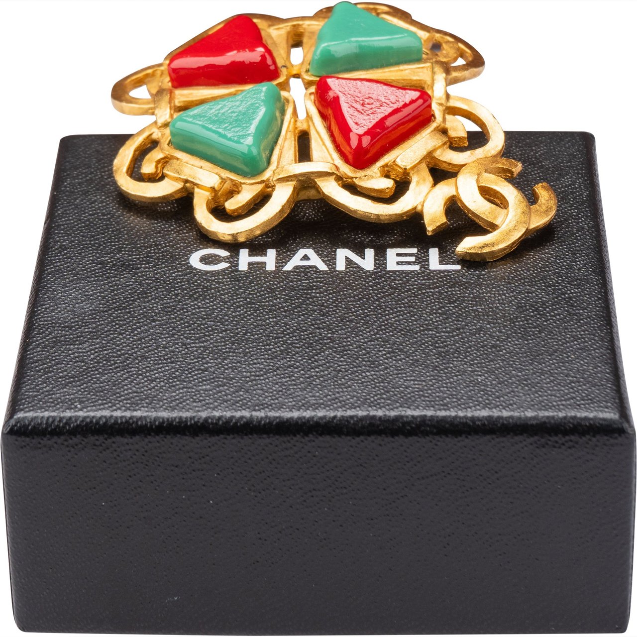 Chanel Chanel Golden Glass Brooch Divers