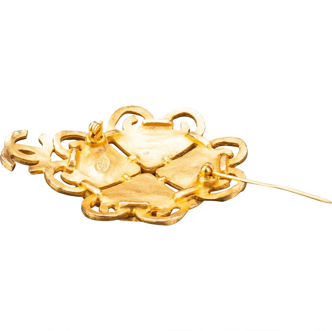 Chanel Chanel Golden Glass Brooch Divers