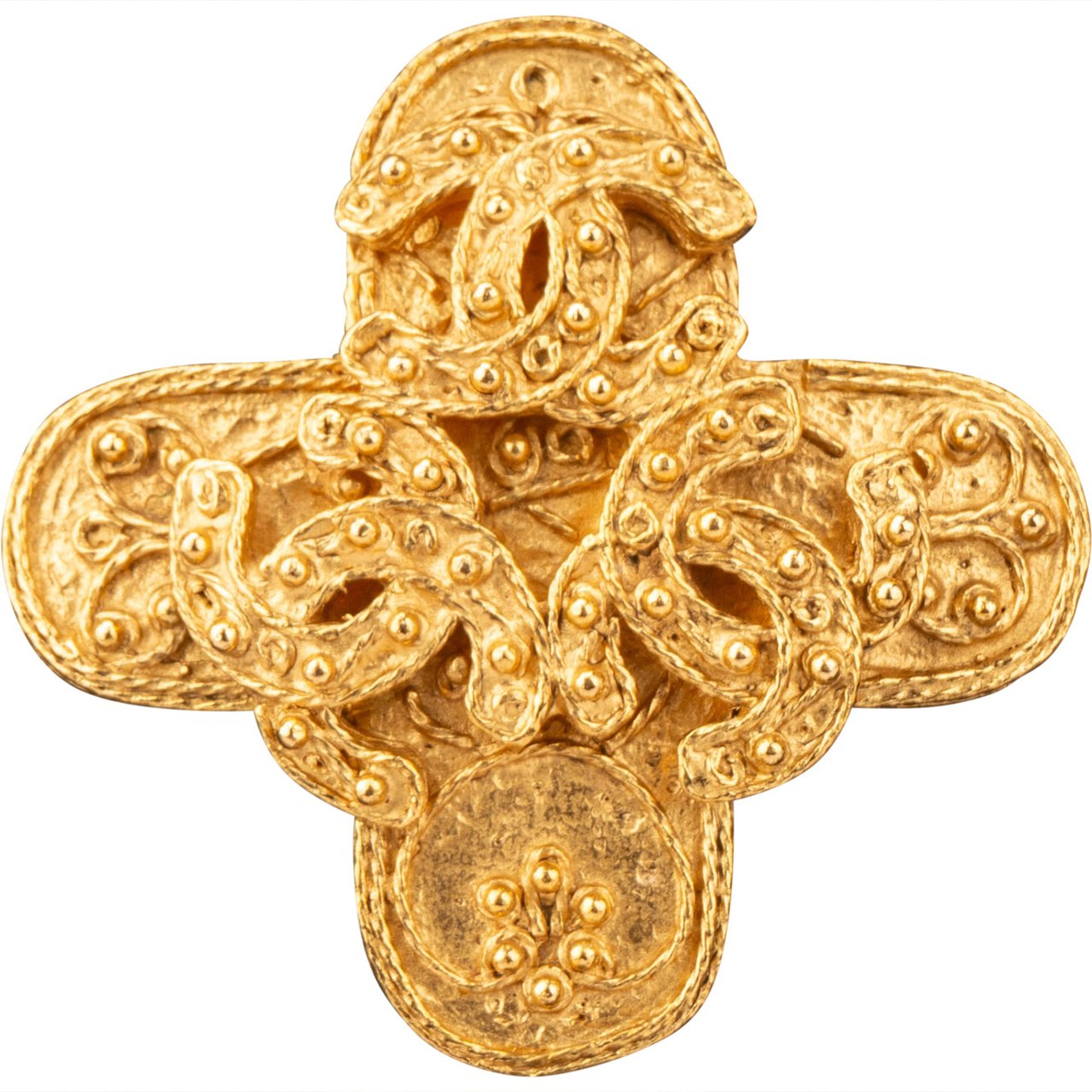 Chanel Chanel Golden Triple CC Brooch Divers