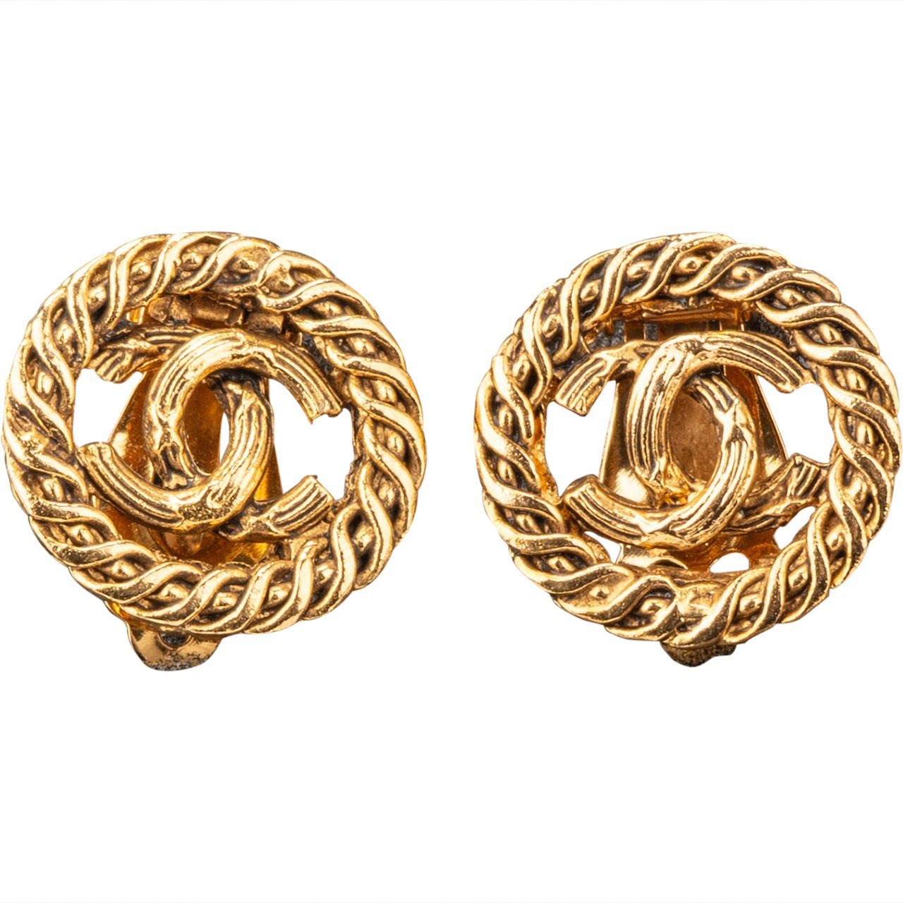 Chanel Chanel Goldem Cocomark Earclips Divers