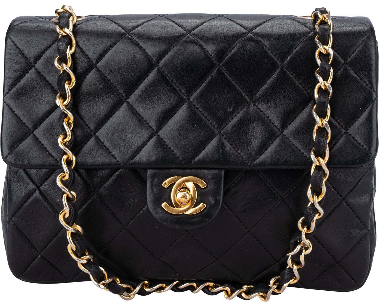 Chanel Chanel Quilted Lambskin 24K Gold Single Flap Crossbody Bag Divers