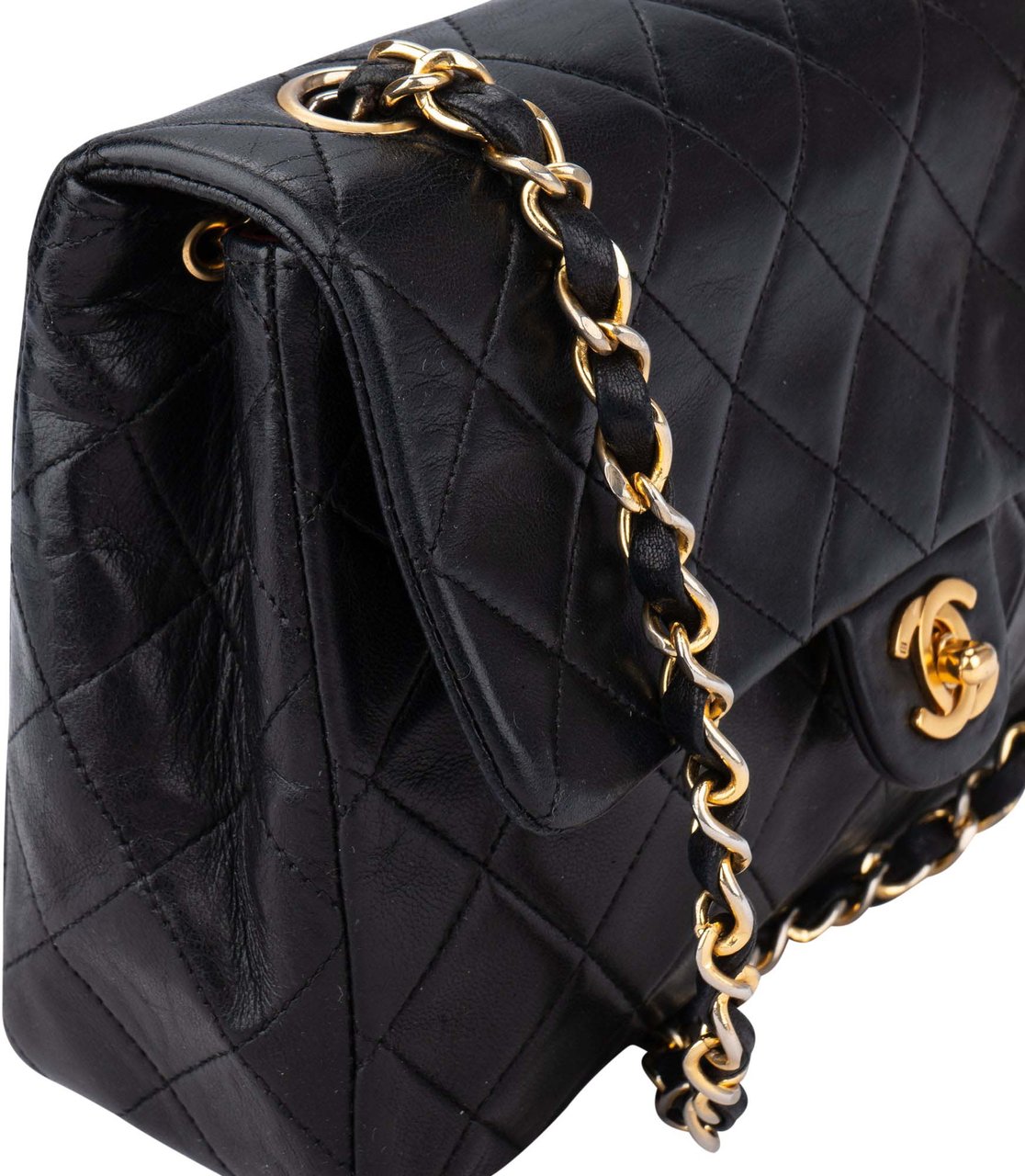 Chanel Chanel Quilted Lambskin 24K Gold Single Flap Crossbody Bag Divers