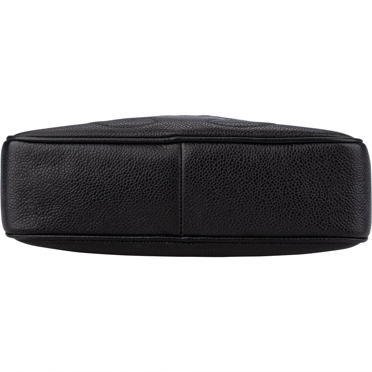 Chanel Chanel Caviar Leather Triple CC Camera Crossbody Bag Zwart