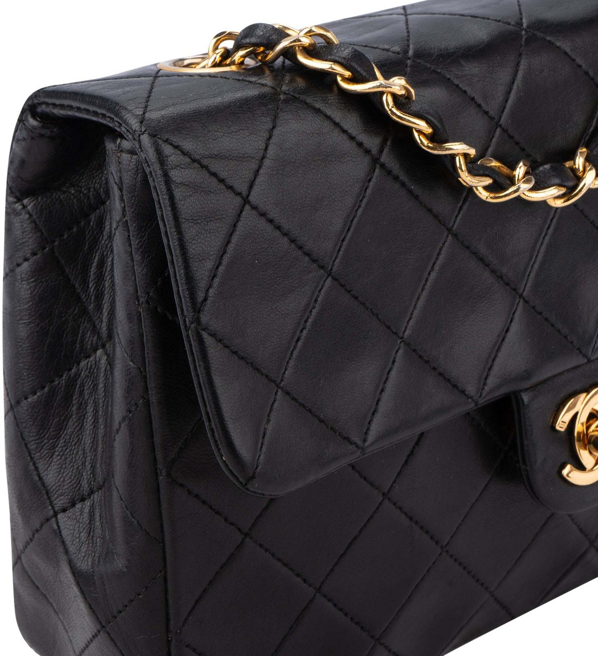 Chanel Chanel Quilted Lambskin 24K Gold Single Flap Crossbody Bag Divers