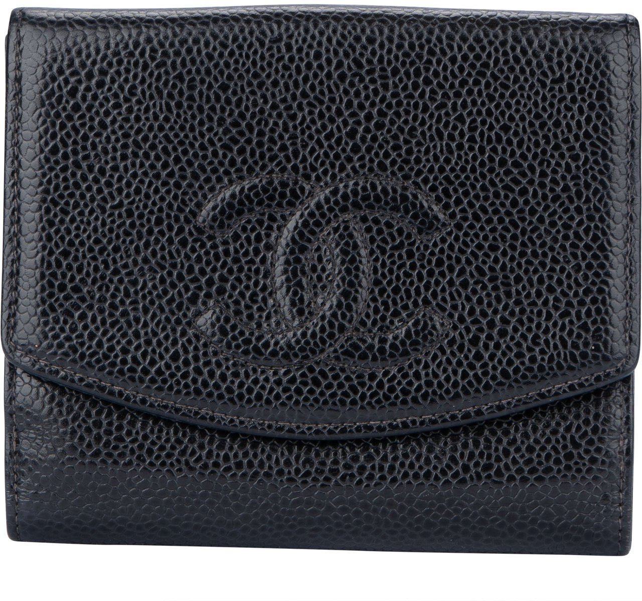 Chanel Chanel Black Caviar Leather CC Wallet Divers