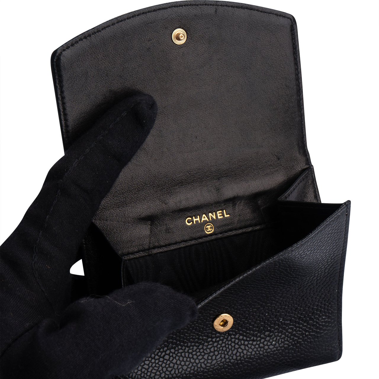 Chanel Chanel Caviar Leather CC Wallet Divers