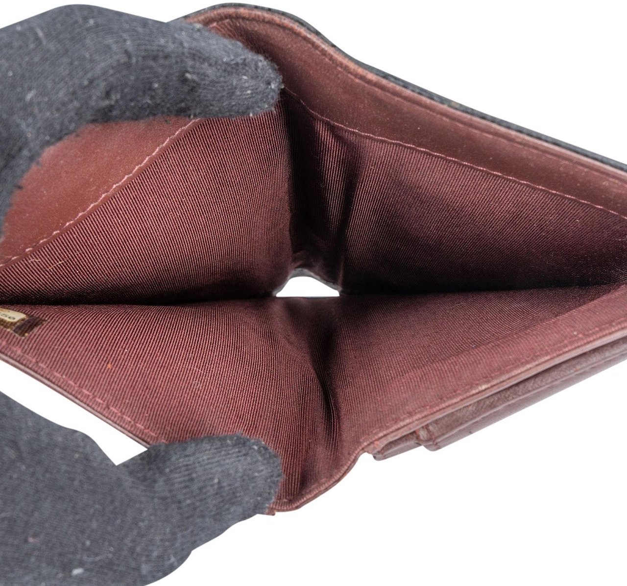 Chanel Chanel Quilted Caviar Leather CC Flap Wallet Zwart