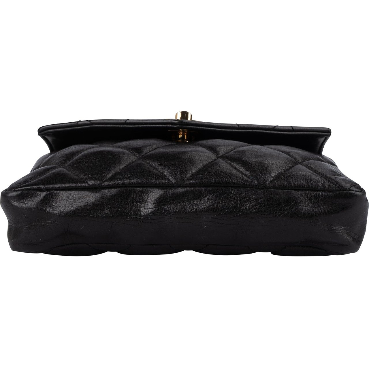 Chanel Chanel Quilted Lambskin CC Belt Bum Waist Bag Zwart