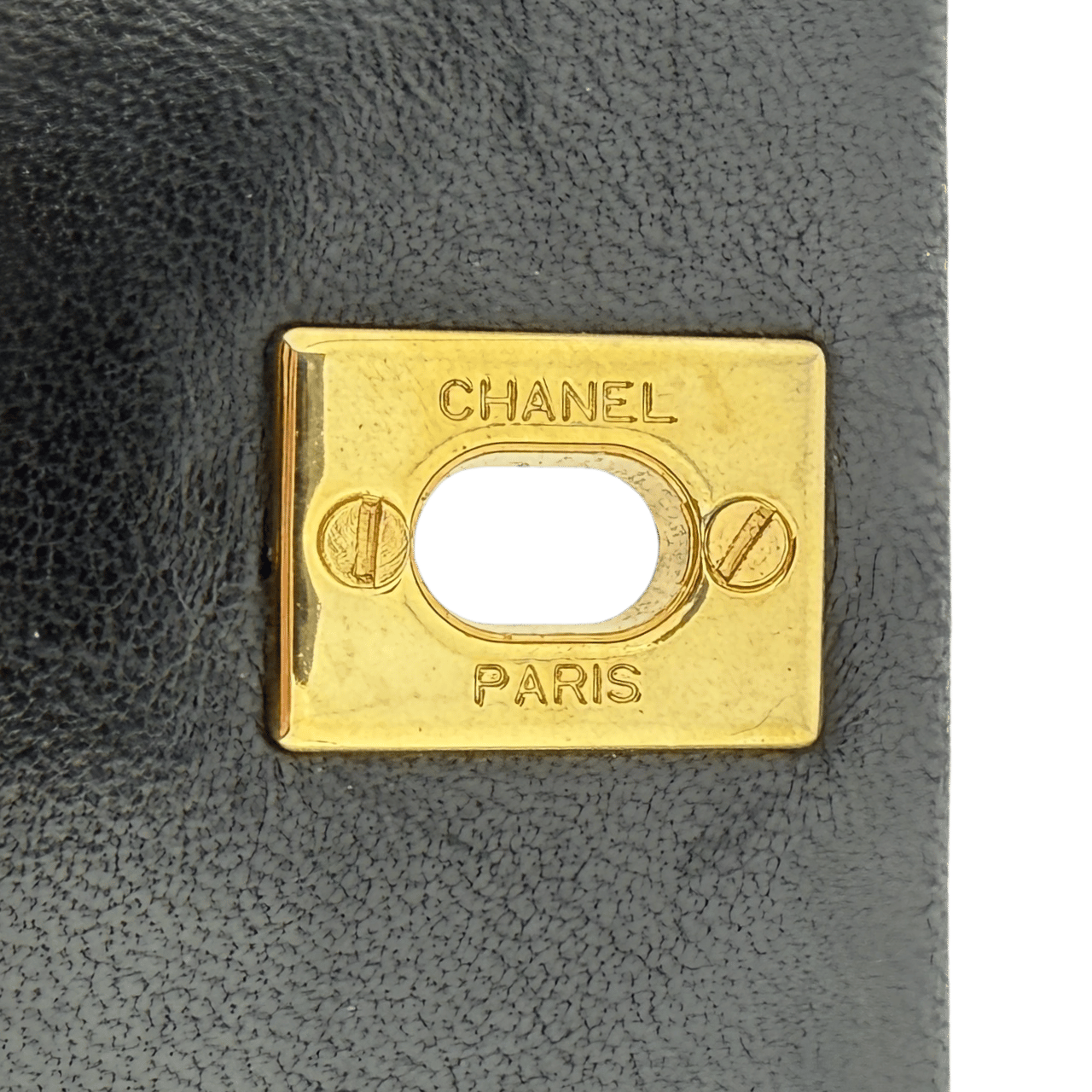 Chanel Chanel Timeless Single Flap Small dark blue lambskin / good Zwart