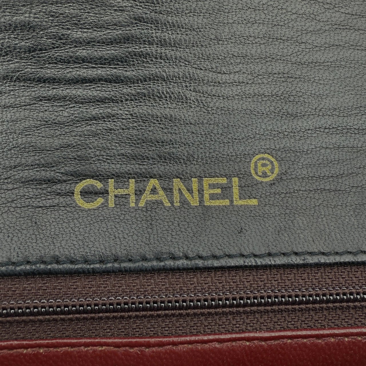 Chanel Chanel Timeless Single Flap Small dark blue lambskin / good Zwart
