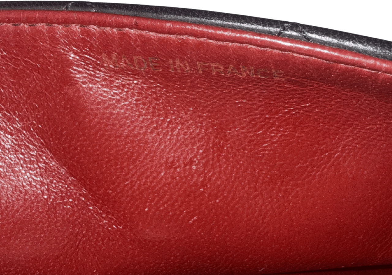 Chanel Chanel Timeless Single Flap Small dark blue lambskin / good Zwart