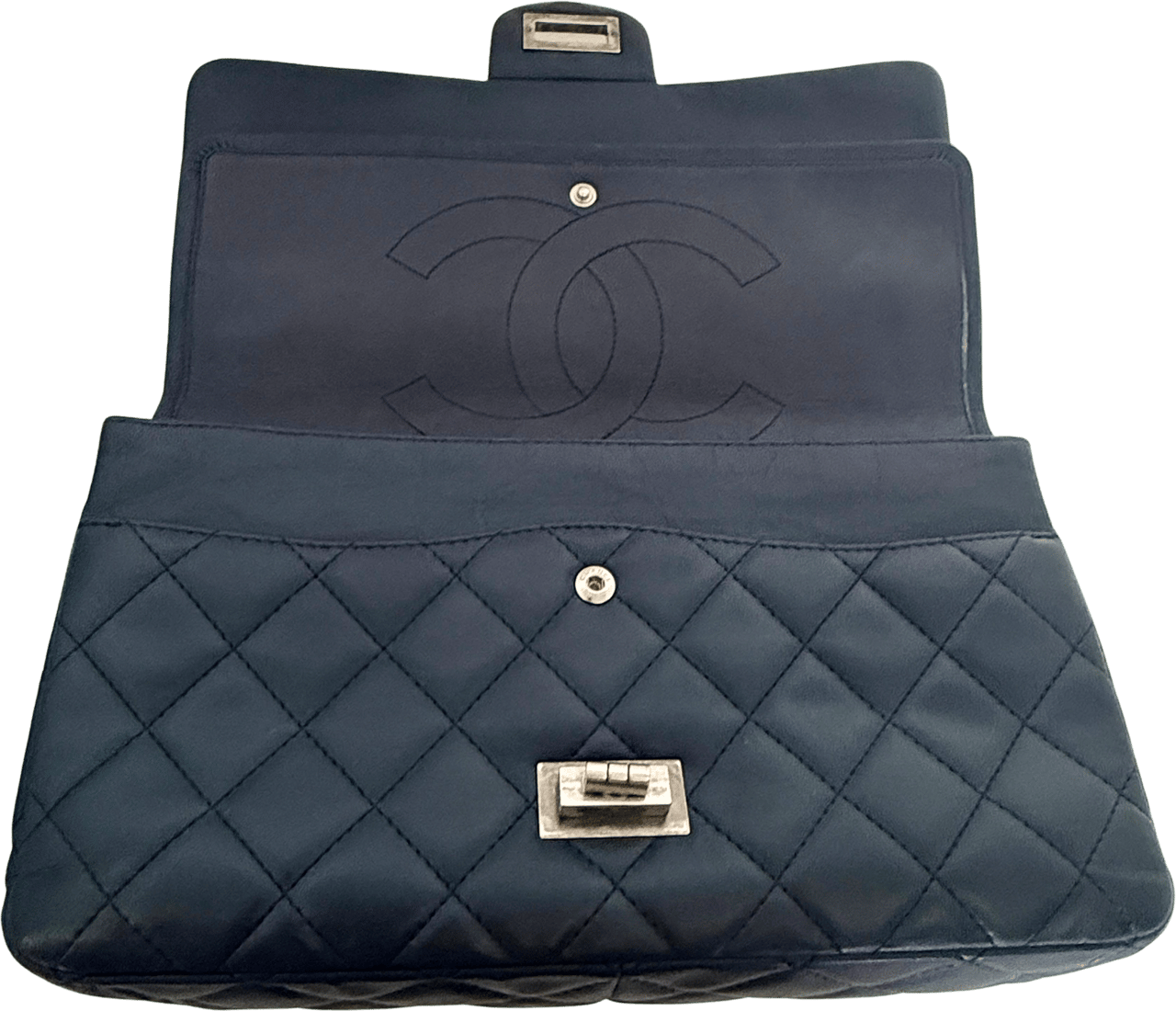 Chanel Chanel 2.55 Reissue 227 Double Flap Bag Marineblau / gut Blauw