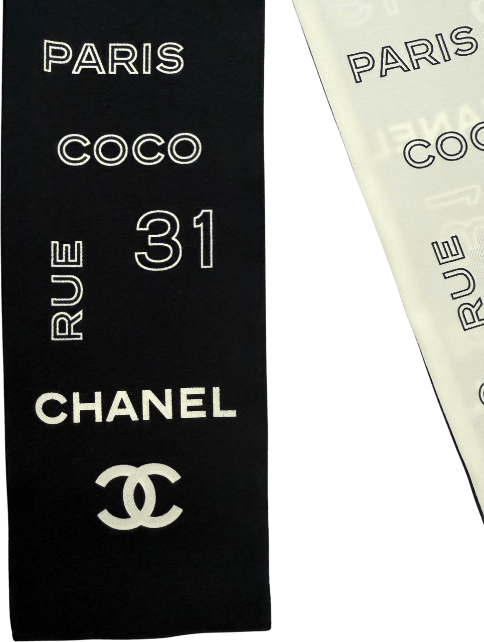 Chanel Chanel Monogram Classic silk scarf Zwart