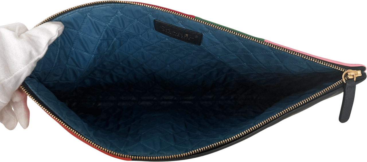 Chanel Chanel 2015 CC Colour Block Clutch Multicolor / gut Divers