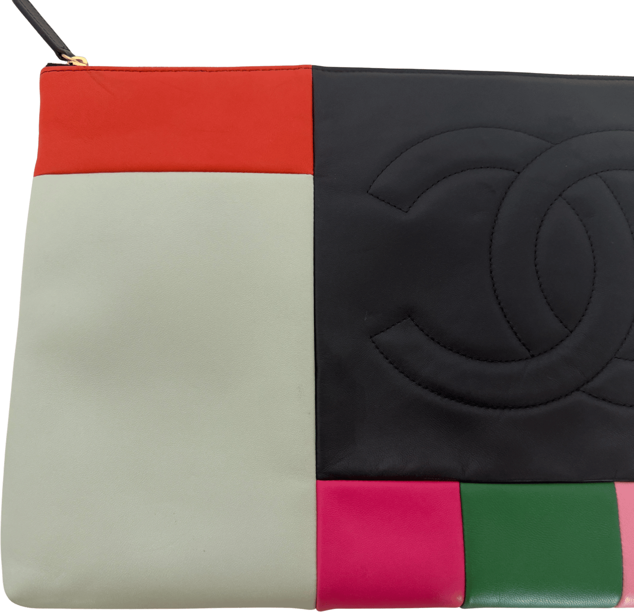 Chanel Chanel 2015 CC Colour Block Clutch Multicolor / gut Divers