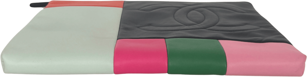 Chanel Chanel 2015 CC Colour Block Clutch Multicolor / gut Divers