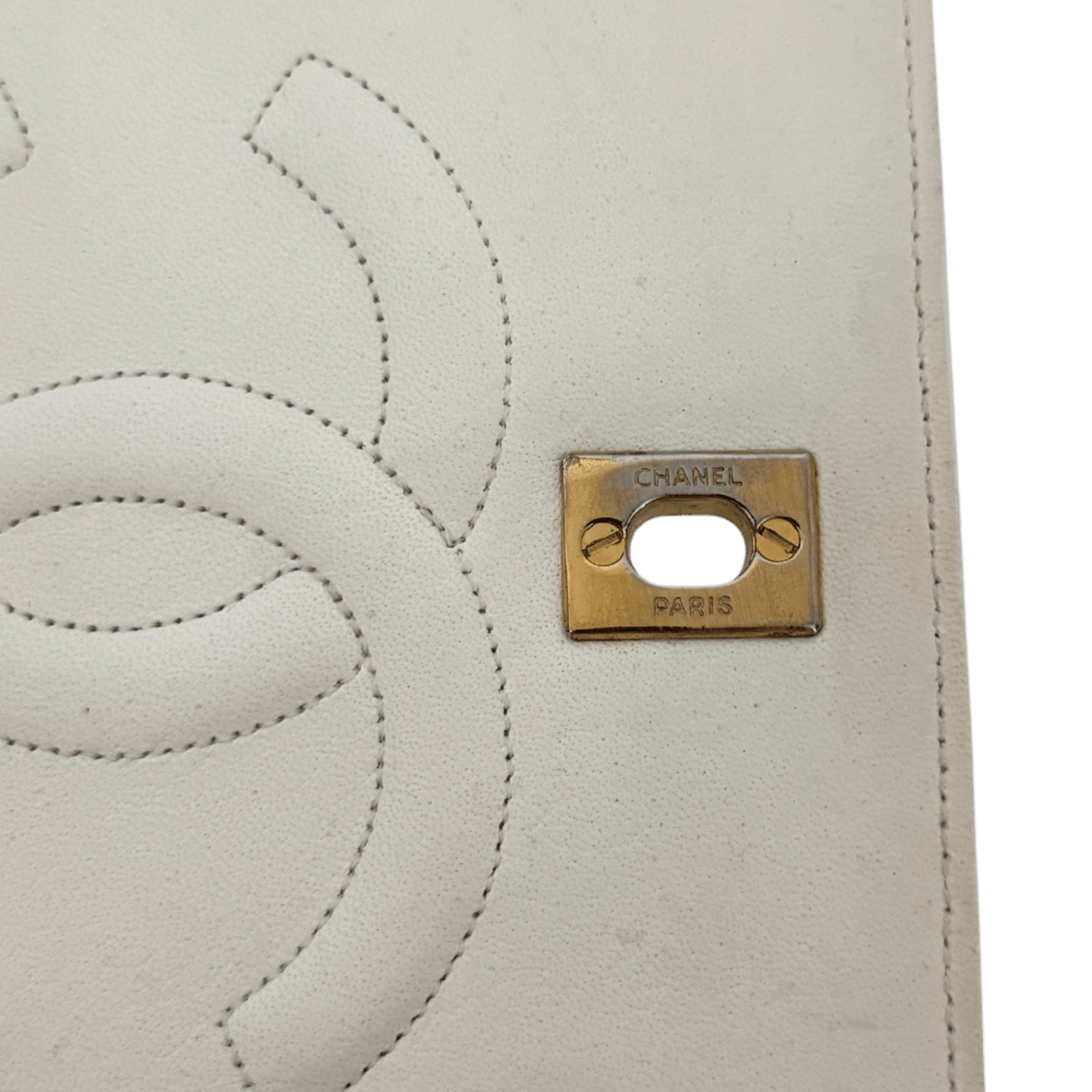Chanel Chanel Timeless Single Flap Small white / good Wit