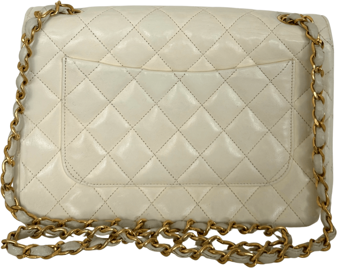 Chanel Chanel Timeless Single Flap Small white / good Wit