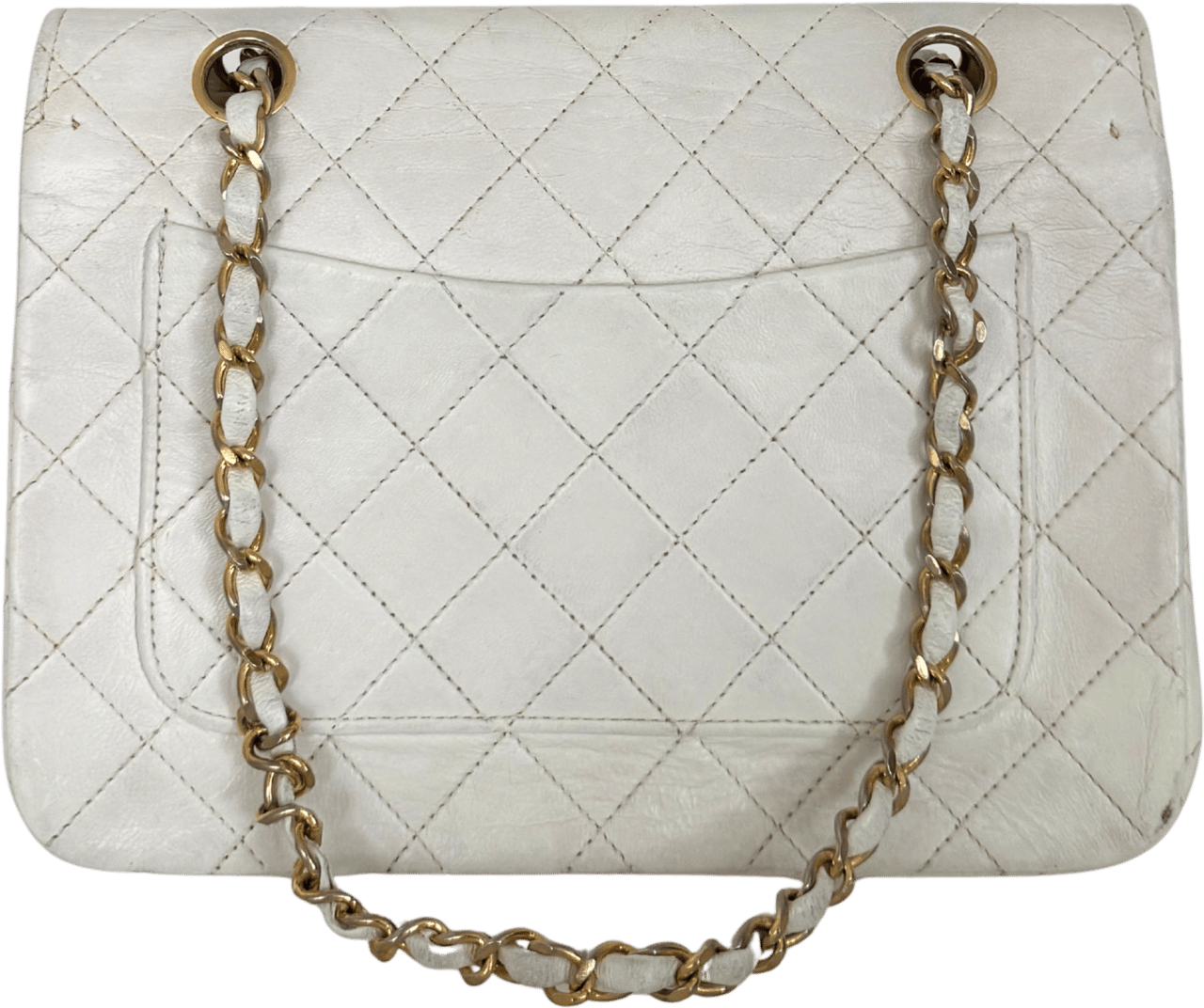 Chanel Chanel Timeless Single Flap Small white / good Wit