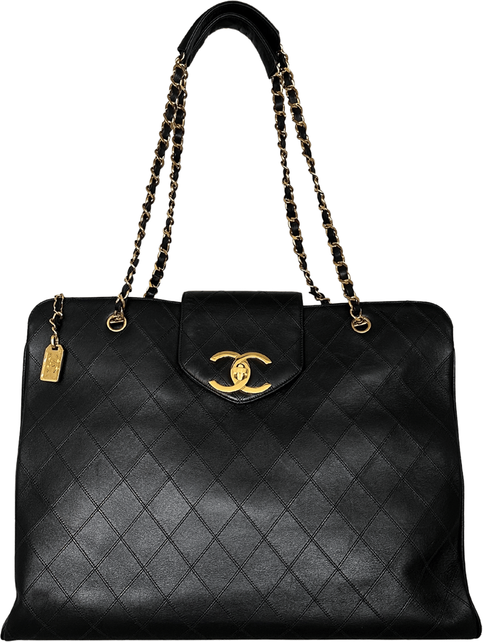 Chanel Chanel Supermodel Weekender leather black rarity / very good Zwart