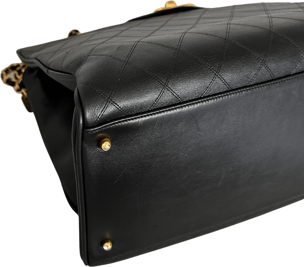 Chanel Chanel Supermodel Weekender leather black rarity / very good Zwart