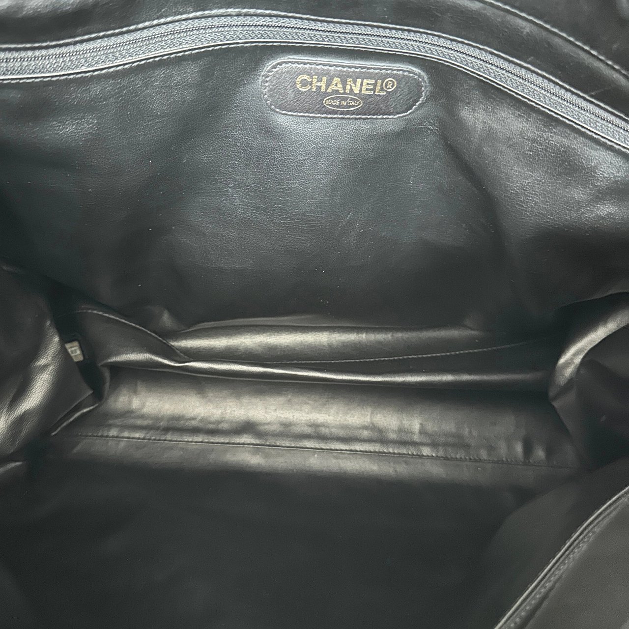 Chanel Chanel Supermodel Weekender leather black rarity / very good Zwart
