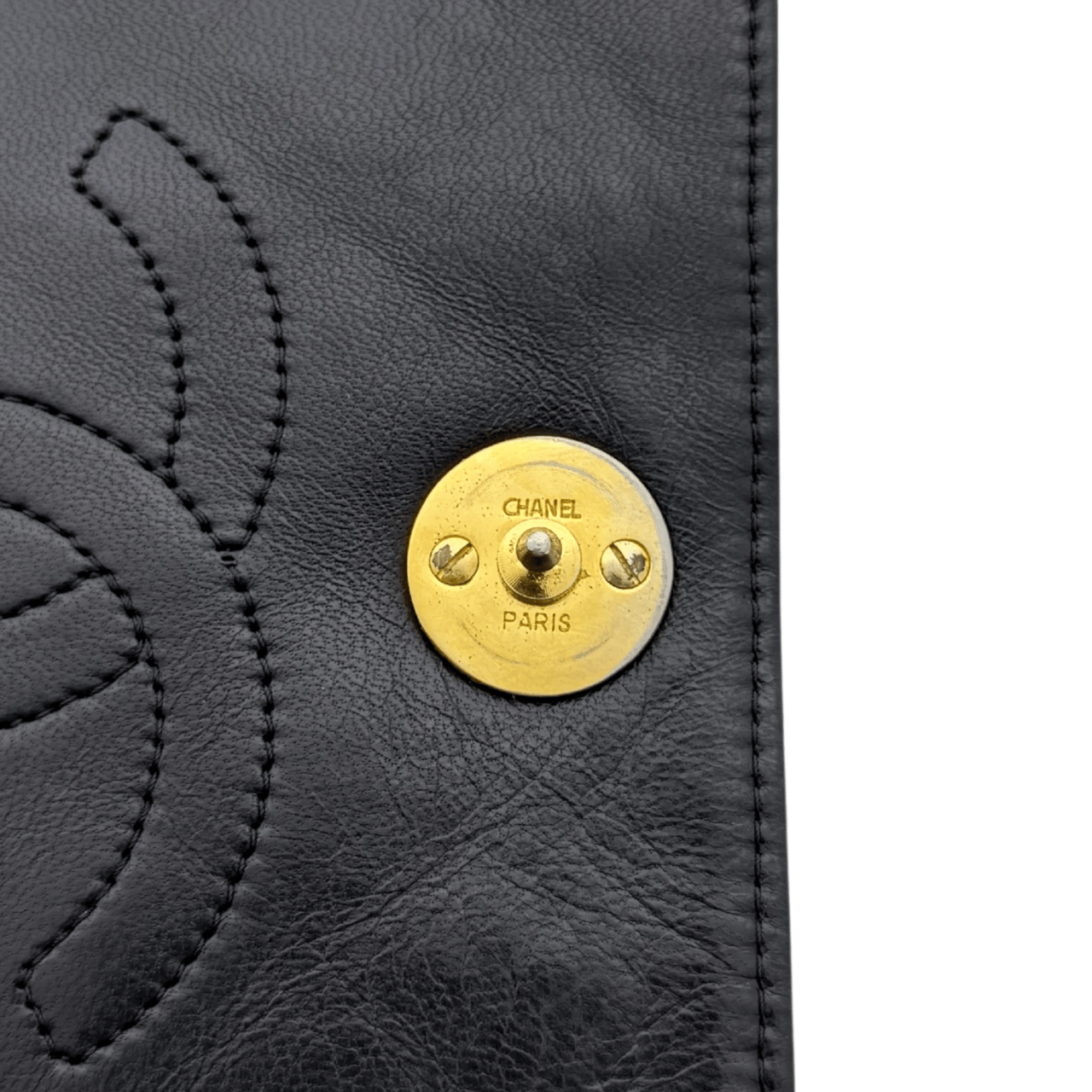 Chanel Chanel Timeless Wallet on Chain WOC Lambskin Black / good Zwart