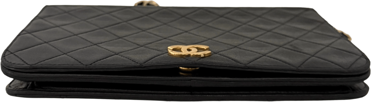 Chanel Chanel Timeless Wallet on Chain WOC Lambskin Black / good Zwart