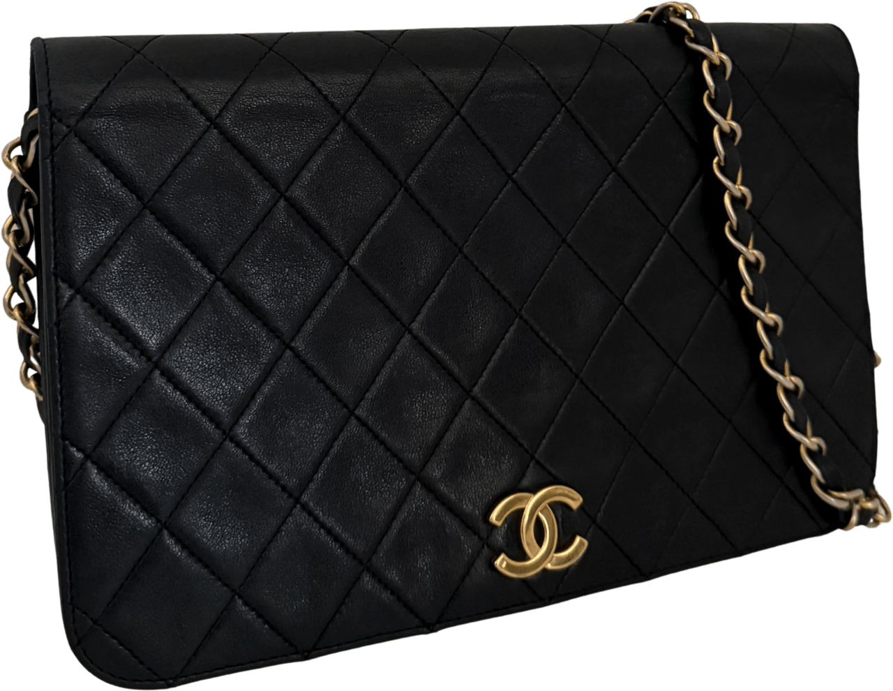 Chanel Chanel Timeless Wallet on Chain WOC Lambskin Black / good Zwart
