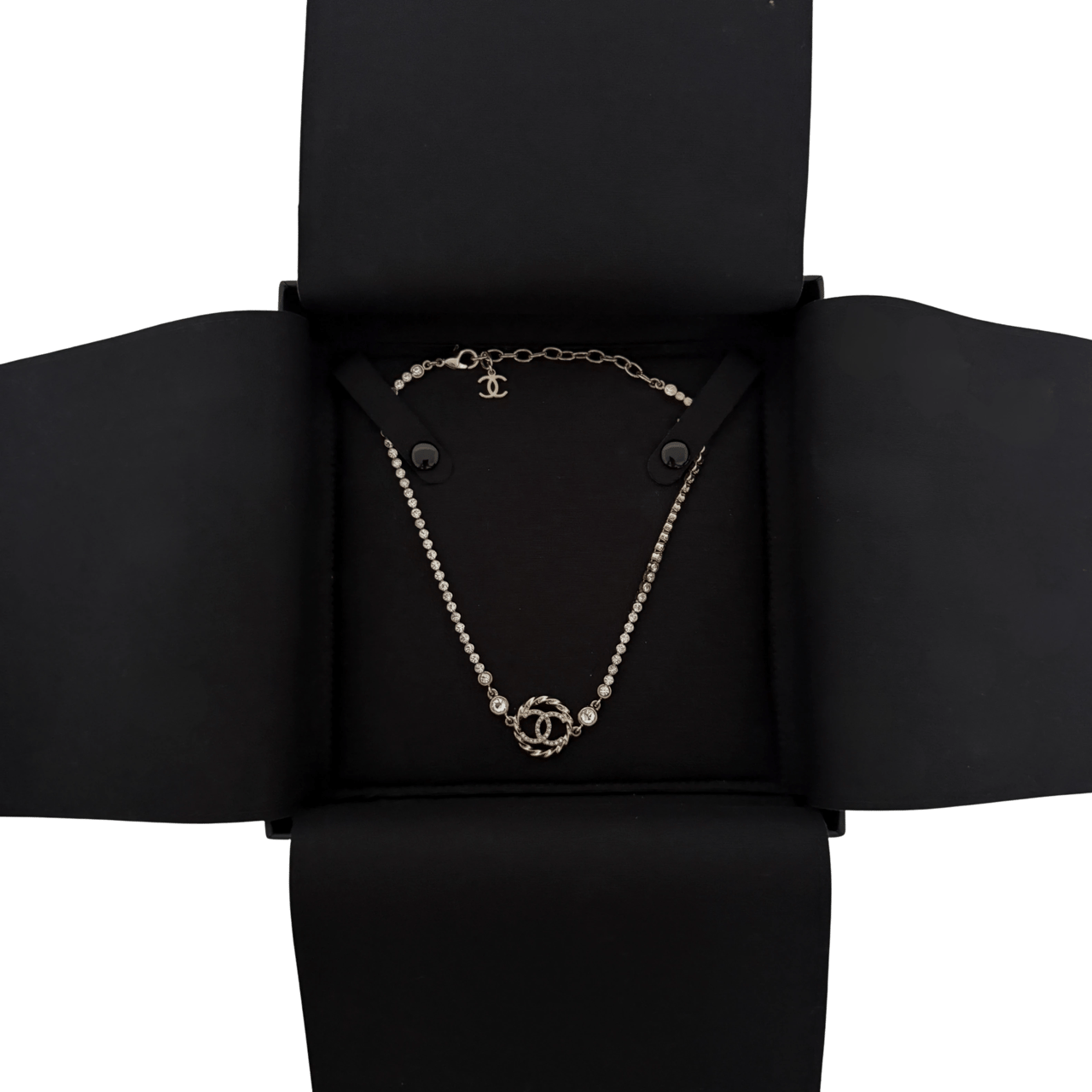 Chanel Chanel CC Choker-Halskette Gold / neuwertig Goud