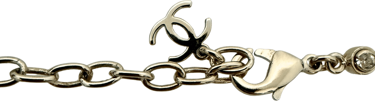 Chanel Chanel CC Choker-Halskette Gold / neuwertig Goud