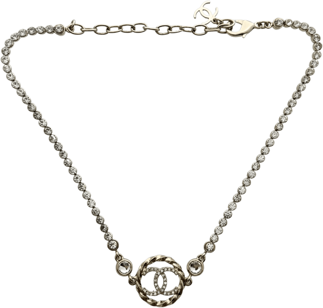 Chanel Chanel CC Choker-Halskette Gold / neuwertig Goud